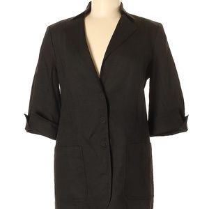Elie Tahari Linen Black Blazer Jacket